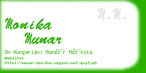 monika munar business card